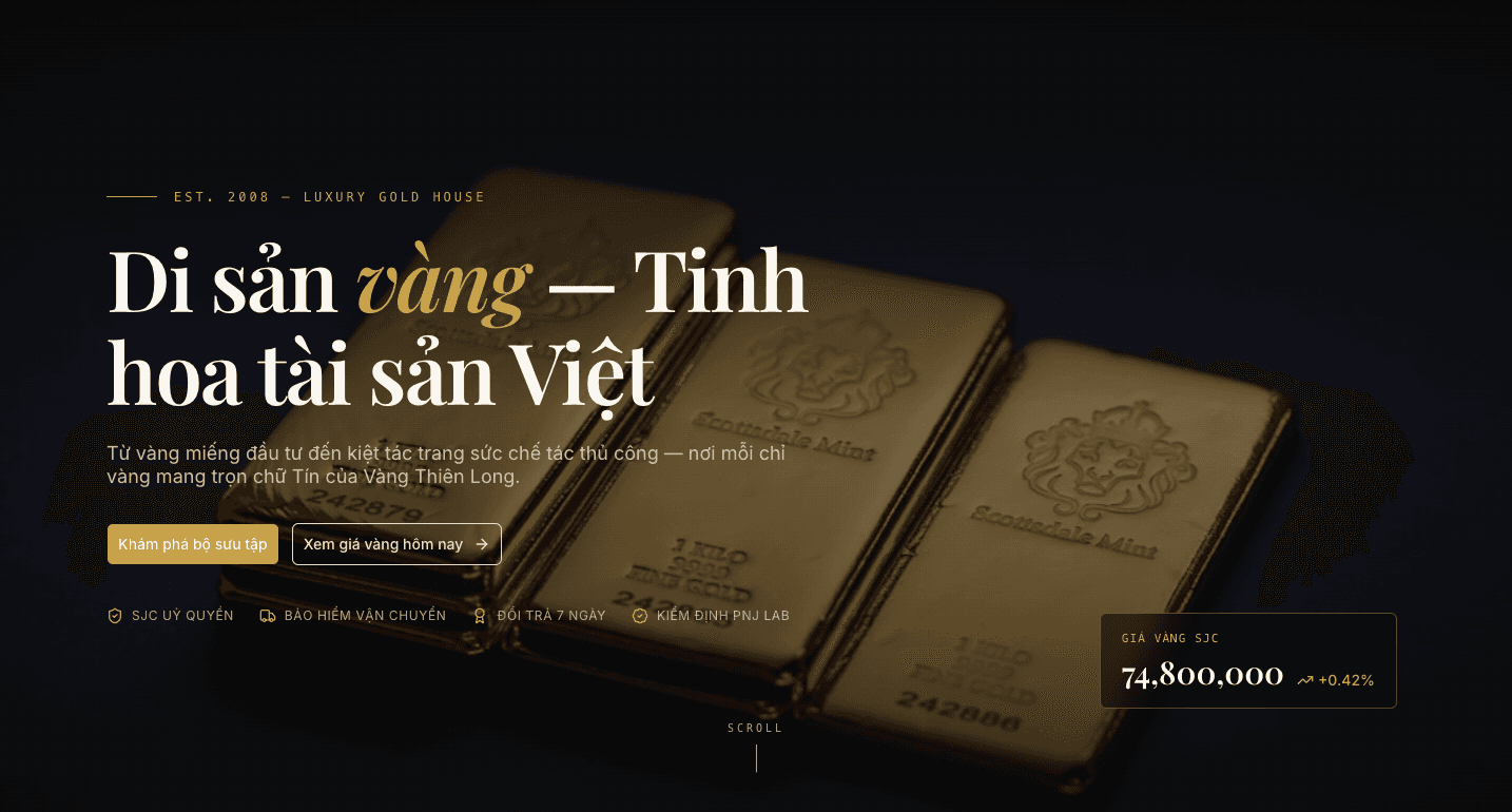 Vàng Thiên Long